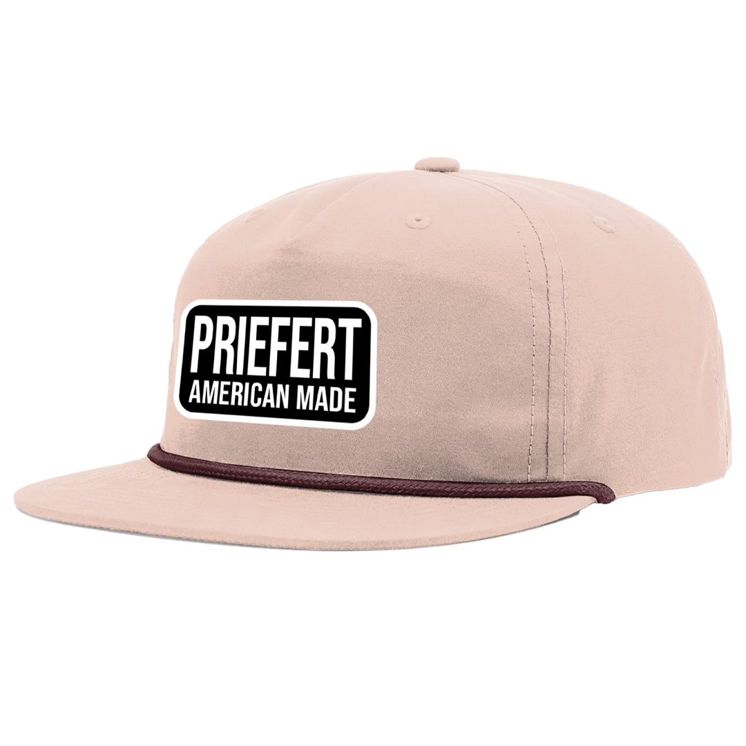 Priefert American Made Patch Rope Hat - Peach